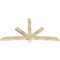 Ekena Millwork Alberta Rough Sawn Timber Gable Bracket, Douglas Fir, 108"W x 58"H x 4"D x 6"F, 13/12 Pitch GBW108X58X0406ALB00RDF - alternate 5